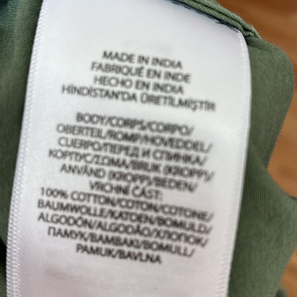 Polo Ralph Lauren Paper Bag Ruffle Pull On Roll Cuff Shorts Olive Pink Pony Logo - Picture 5 of 5